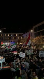 Abschlusskundgebung der Palästina-Demo in Graz