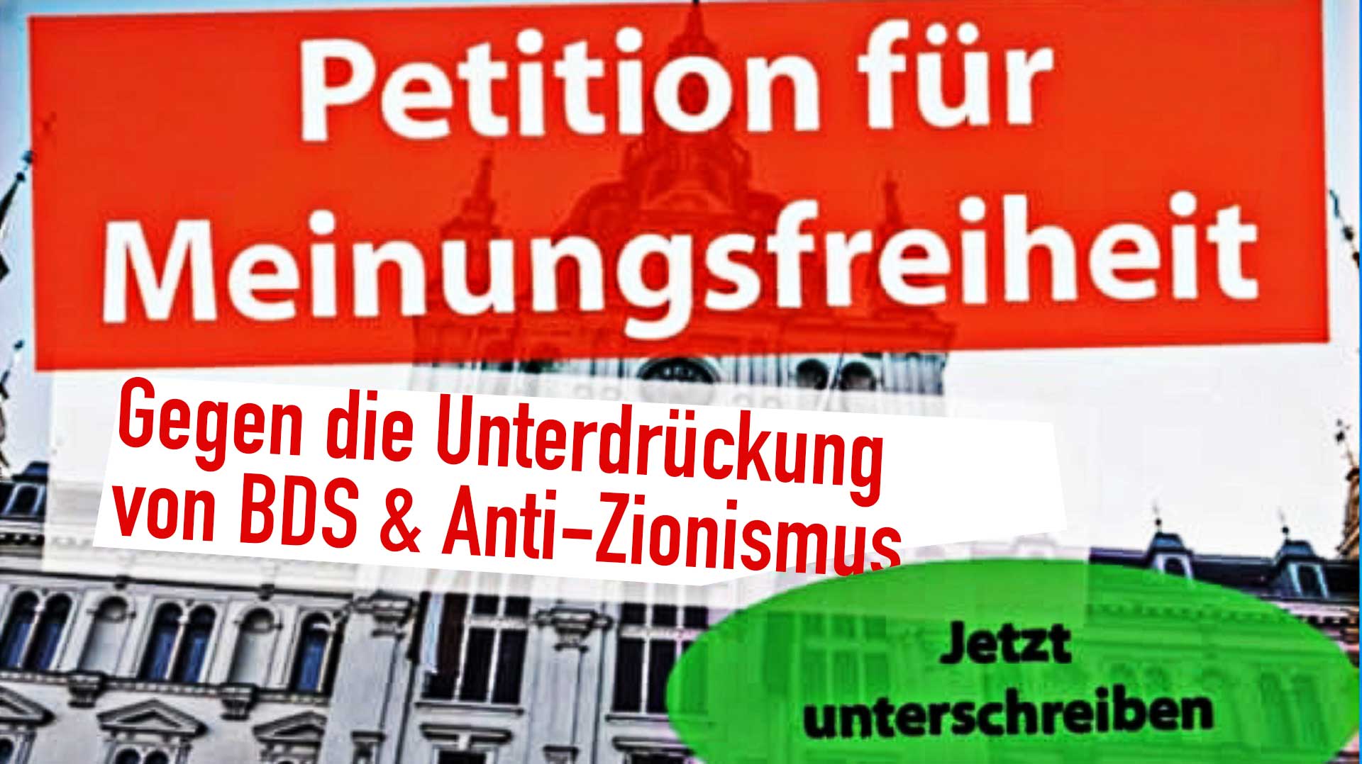 Petition für Meinungsfreiheit – Jetzt unterschreiben